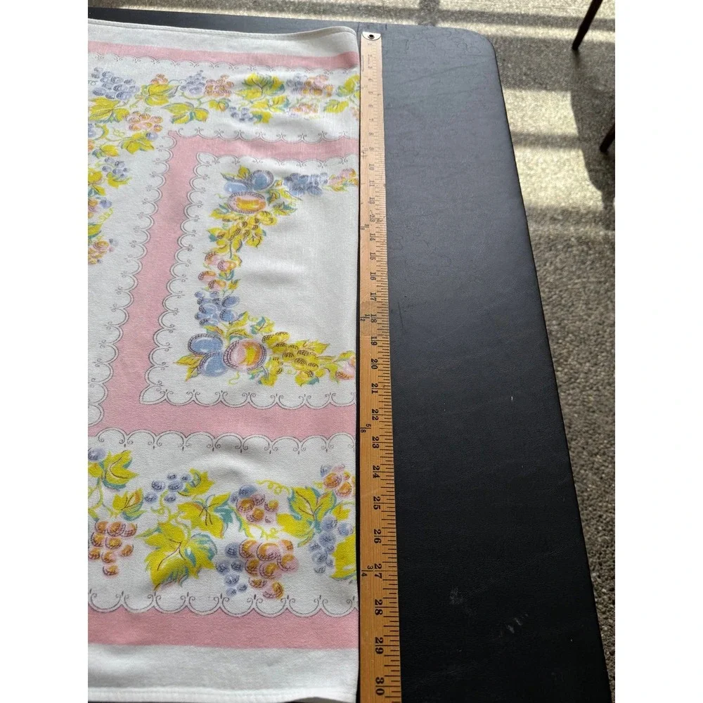 Small vintage kitchen linen table cloth